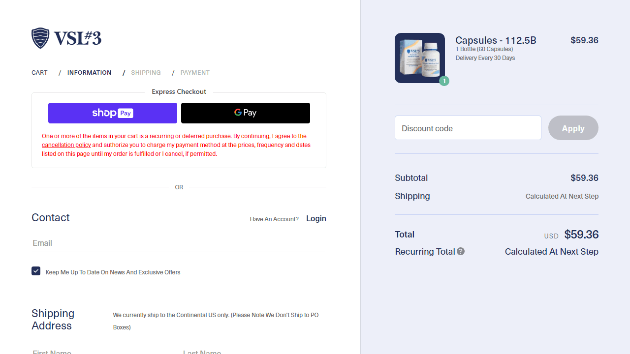 How to apply VSL#3 coupon code